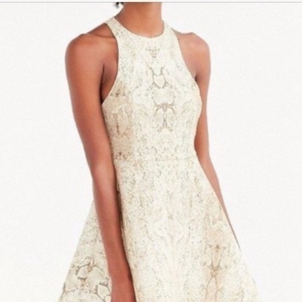 Silence +Noise Snakeskin Fit & Flare NWT sz M